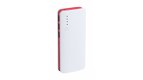 Powerbank 10000mAh, white/red